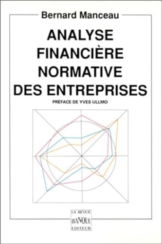 Imagen de archivo de Analyse financire normative des entreprises a la venta por medimops