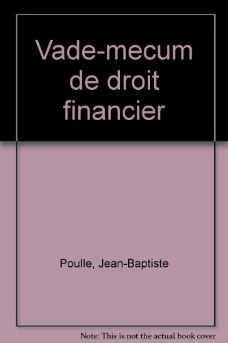 9782863255872: Vade-mecum de droit financier