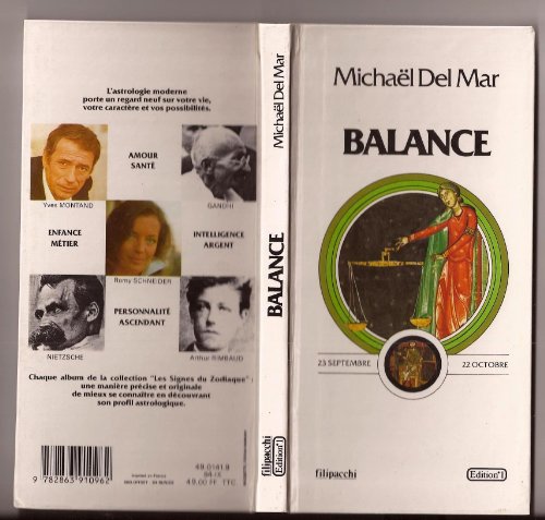 Stock image for BALANCE - 22 SEPTEMBRE / 22 OCTOBRE for sale by Librairie Th  la page