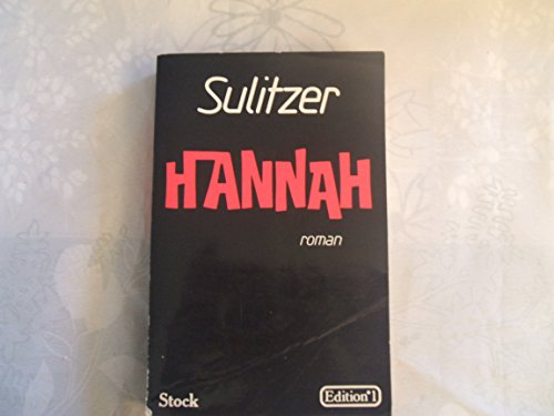Stock image for Hannah: Roman (French Edition) for sale by Better World Books