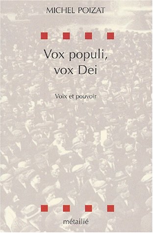 9782864243830: Vox populi, vox dei