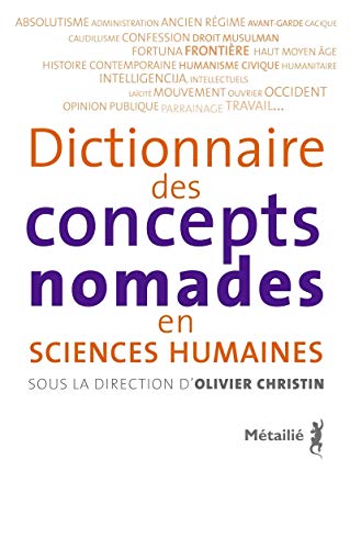 Beispielbild fr Dictionnaire des concepts nomades zum Verkauf von Ammareal