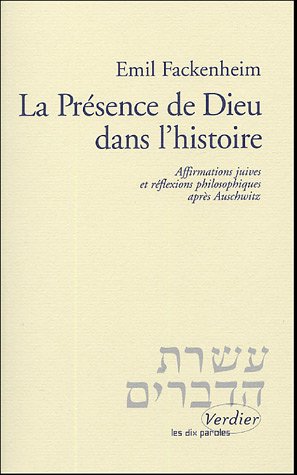 Beispielbild fr La prsence de Dieu dans l'histoire zum Verkauf von Ammareal