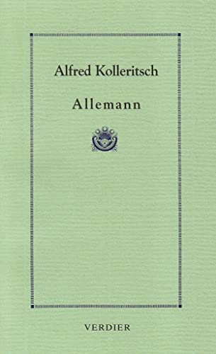 Beispielbild fr Allemann (0000) zum Verkauf von Gallix