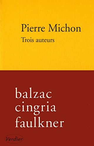 Trois auteurs (9782864322634) by Michon, Pierre