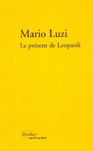 9782864322948: Le prsent de Leopardi: 0000