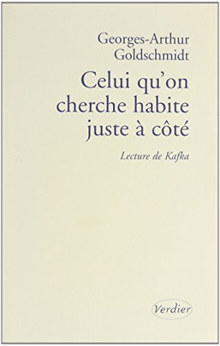 Beispielbild fr Celui qu'on cherche habite juste  ct (0000) zum Verkauf von Ammareal