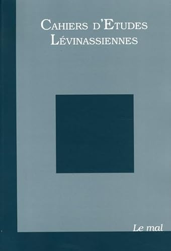 Beispielbild fr Cahiers d'tudes lvinassiennes n7: Le mal (7) zum Verkauf von Gallix