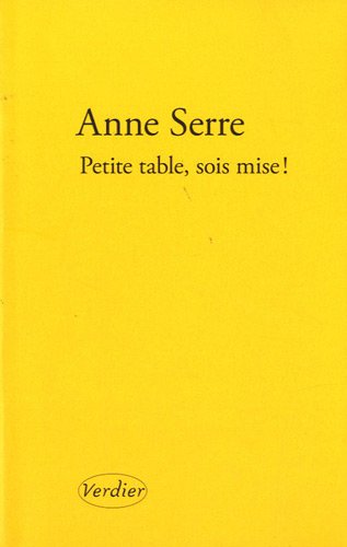 Stock image for Petite table, sois mise ! for sale by Ammareal