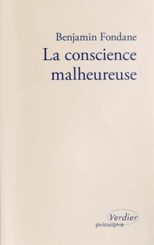 9782864327196: La conscience malheureuse: philosophie: 0000