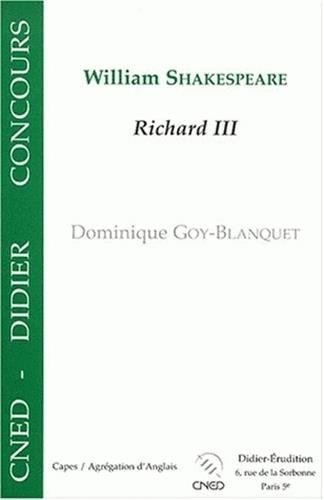 9782864603696: William Shakespeare : Richard III