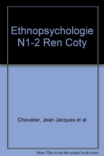 Stock image for Ethnopsychologie N1-2 Ren Coty for sale by Victoria Bookshop