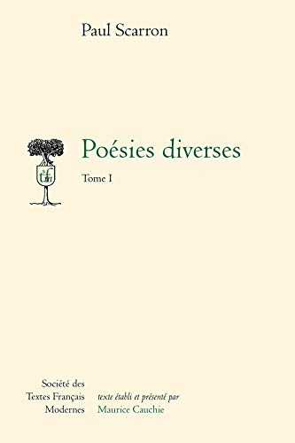 Stock image for Poesies Diverses - Tome I (Societe Des Textes Francais Modernes) (French Edition) for sale by Gallix