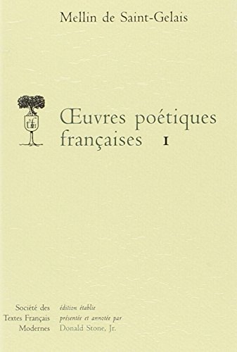 Beispielbild fr Oeuvres poetiques francaises, Tome 1 (Societe des textes francais modernes) (French Edition) zum Verkauf von Gallix