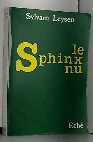Stock image for Le Sphinx nu for sale by medimops