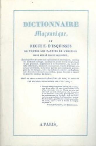Dictionnaire maconnique (9782865540365) by Collectif