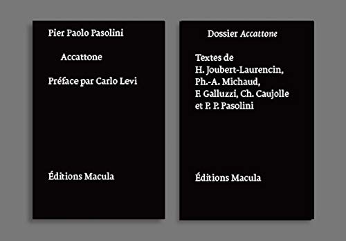 9782865890828: Accattone de Pier Paolo Pasolini. scnario et dossier: Contient : 2 volumes