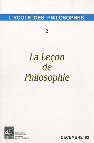 9782866232511: La leon de philosophie