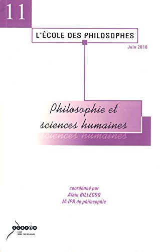 9782866235451: Philosophie et Sciences Humaines