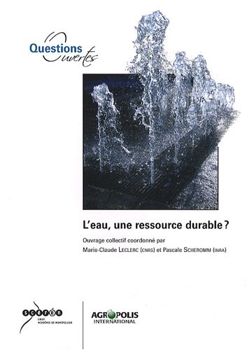 Stock image for L'eau , une ressource durable ? for sale by Ammareal
