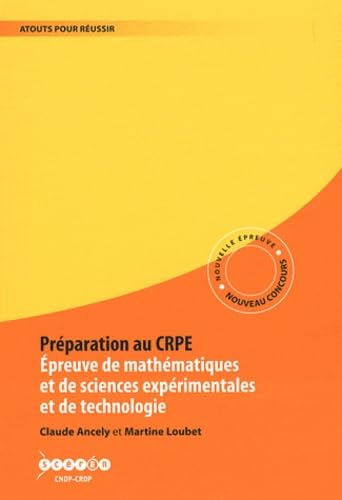 9782866264314: Prparation au CRPE. Epreuve de Mathmatiques, sciences exprimentales