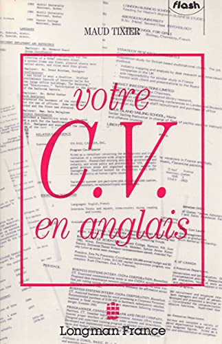Beispielbild fr Votre Cv En Anglais zum Verkauf von LiLi - La Libert des Livres