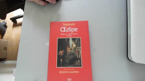 Beispielbild fr Oedipe. zum Verkauf von Librairie Th  la page