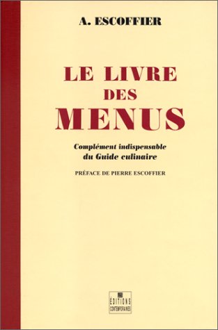 9782866452308: Le Livre des menus