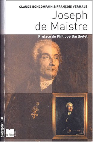 Beispielbild fr Joseph De Maistre zum Verkauf von RECYCLIVRE