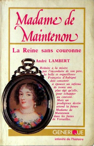 Beispielbild fr Madame de maintenon zum Verkauf von A TOUT LIVRE