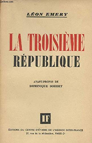 La troisième République Les noms/Les thèmes/Les lieux