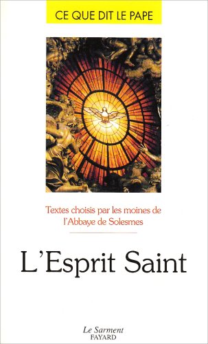 Beispielbild fr L'Esprit Saint: (n 28) zum Verkauf von Ammareal