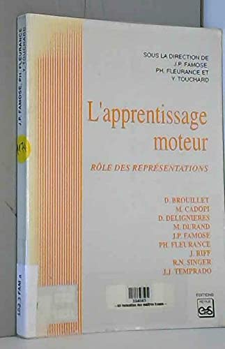 Imagen de archivo de L'apprentissage moteur : rle des representations a la venta por medimops