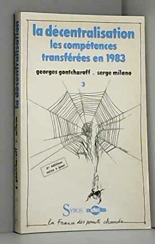 Stock image for Les comptences transferees en 1983 t3 072397 for sale by Librairie Th  la page
