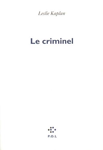 Imagen de archivo de Le Criminel a la venta por WorldofBooks