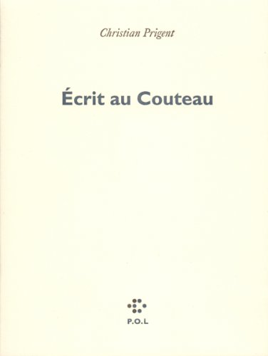 Beispielbild fr crit au Couteau zum Verkauf von Ammareal