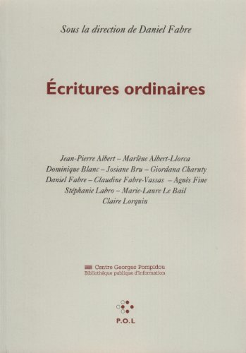 Beispielbild fr critures ordinaires zum Verkauf von Chapitre.com : livres et presse ancienne