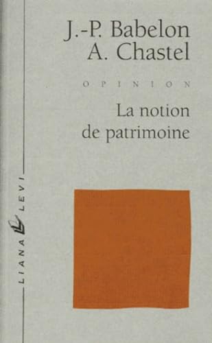 9782867461194: La notion de patrimoine