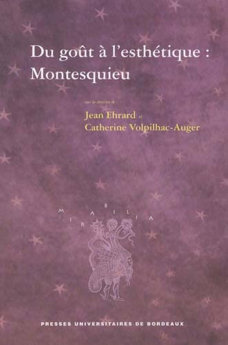 9782867814457: Du got  l'esthtique : Montesquieu