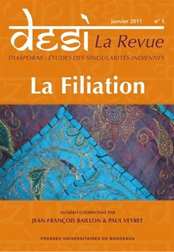 Stock image for Desi La Revue No 1 La filiation for sale by Librairie La Canopee. Inc.