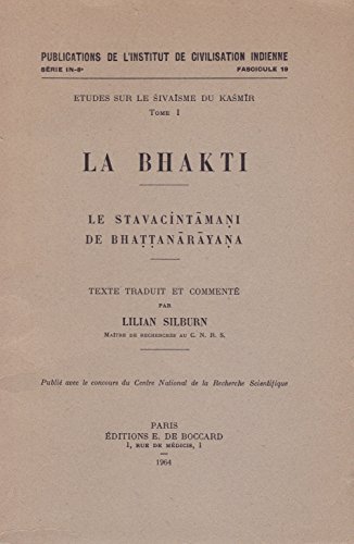 9782868030191: La bhakti - tude sur le sivasme du Kasmir