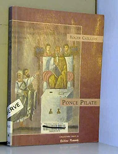 PONCE PILATE (9782868050717) by ROGER, CAILLOIS