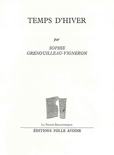 9782868102218: Temps d'hiver