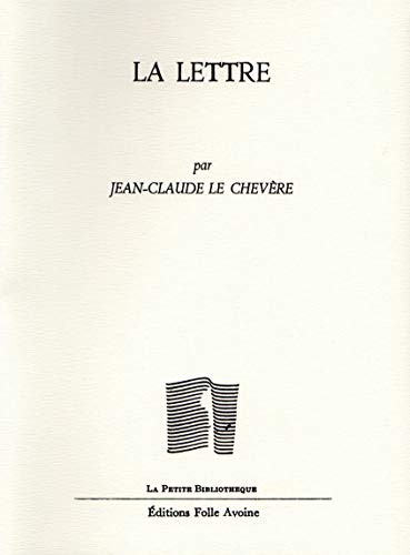 Beispielbild fr La Lettre zum Verkauf von Gallix