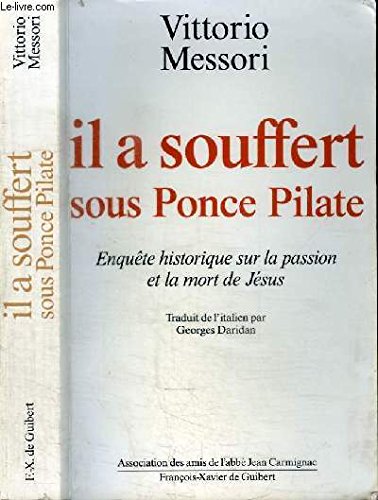 9782868393876: Il a souffert sous Ponce Pilate (DDB.CHRISTIANIS)