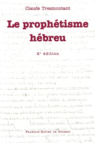 Stock image for Le prophtisme hbreu for sale by medimops