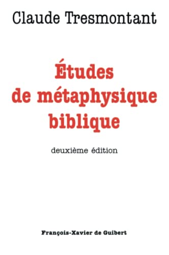 Stock image for Etudes De Mtaphysique Biblique for sale by RECYCLIVRE