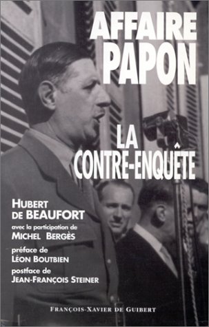 9782868395641: Contre-enqute sur l'Affaire Papon