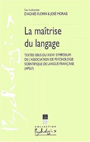 Stock image for Maitrise du langage for sale by Librairie La Canopee. Inc.