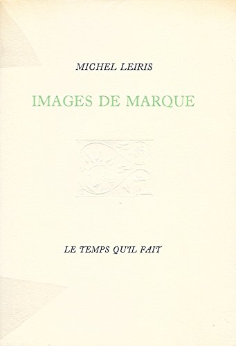 Imagen de archivo de Images de marque a la venta por LIVREAUTRESORSAS